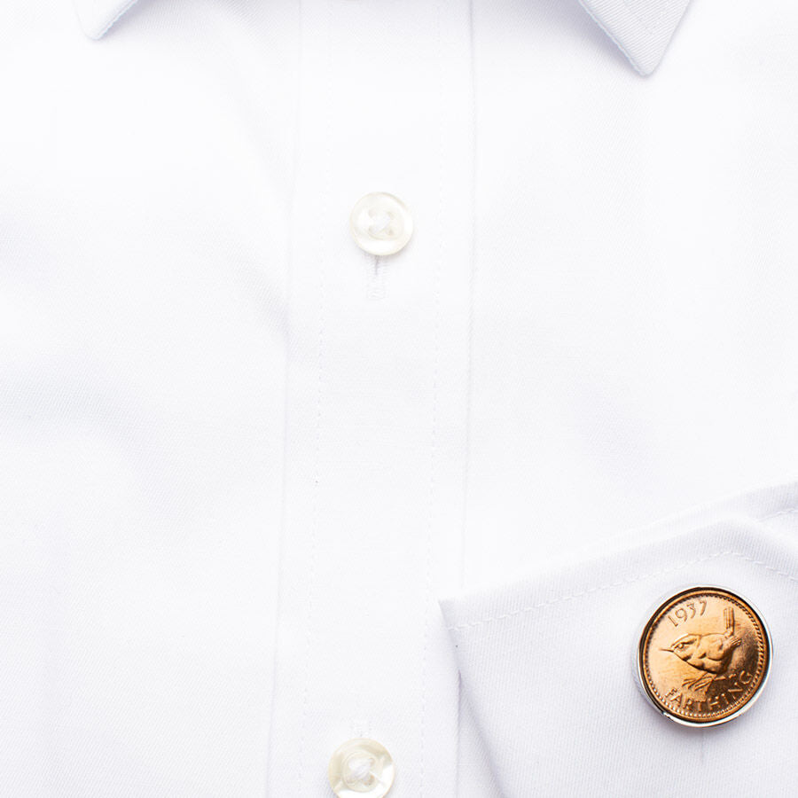1937 Penny Farthing Coin Cufflinks