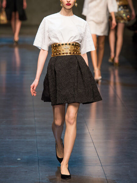 Gunmetal Grey 'Mock Croc' Metallic Brocade