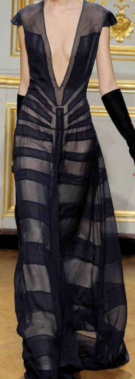 Navy Blue Silk Georgette