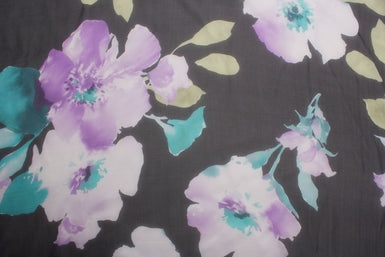 Bold Floral Ungaro Silk Chiffon (A 3.35m Piece)