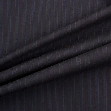 Blue 'Super 120's' Cashmere/Wool Suiting (Sold as a 2m Piece)