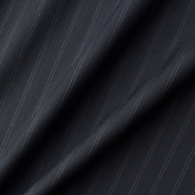 Dark Blue 'Super 190's' Pure Wool Suiting (A 3m Piece)