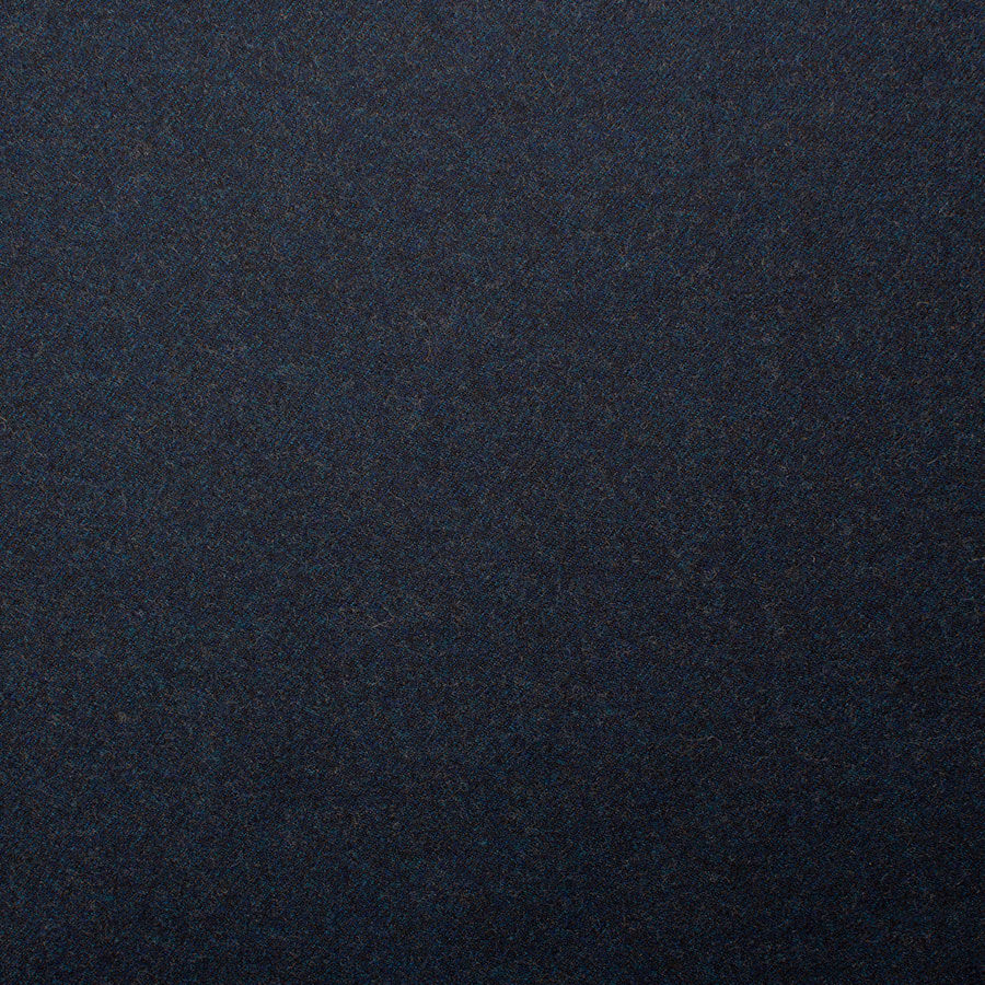 Dark Blue Wool & Cashmere Flannel