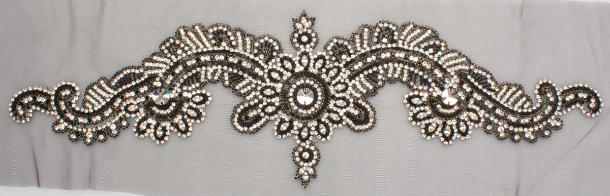 Black & Diamanté Appliqué