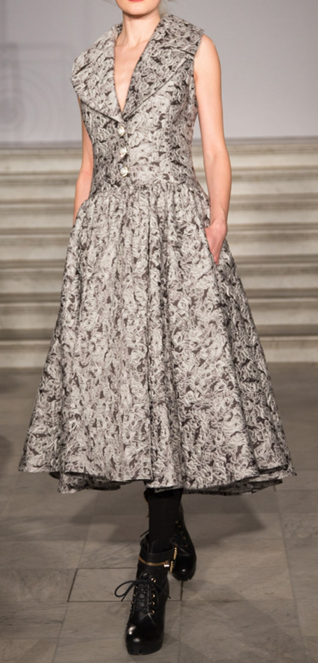 Silver/Black Metallic Brocade