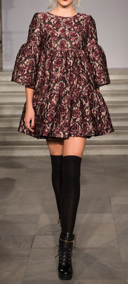 Brown/Gold Floral Metallic Brocade