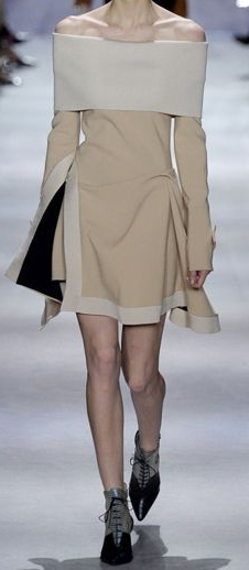 Light Beige Silk Marocain Crêpe