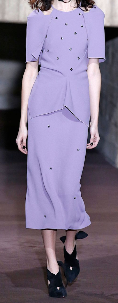 Lavender Silk Marocain Crêpe