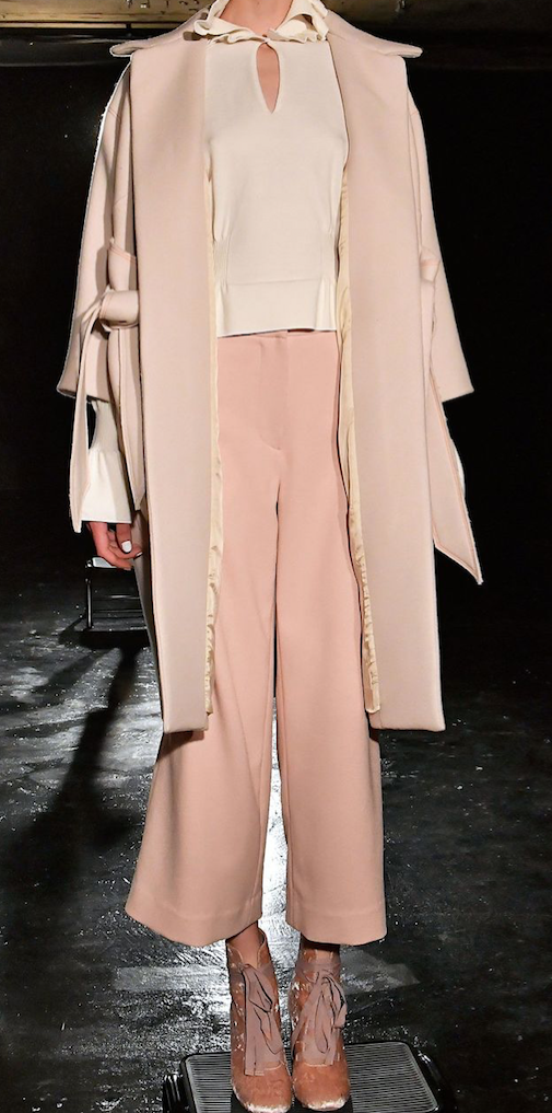 Light Baby Pink Silk Marocain Crêpe