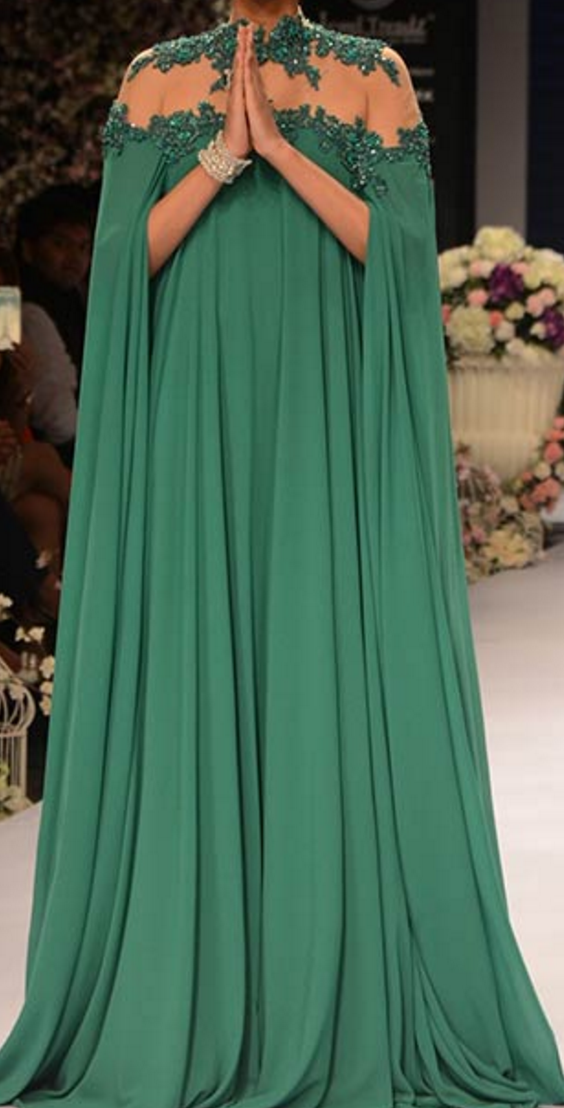 Green Silk Marocain Crêpe