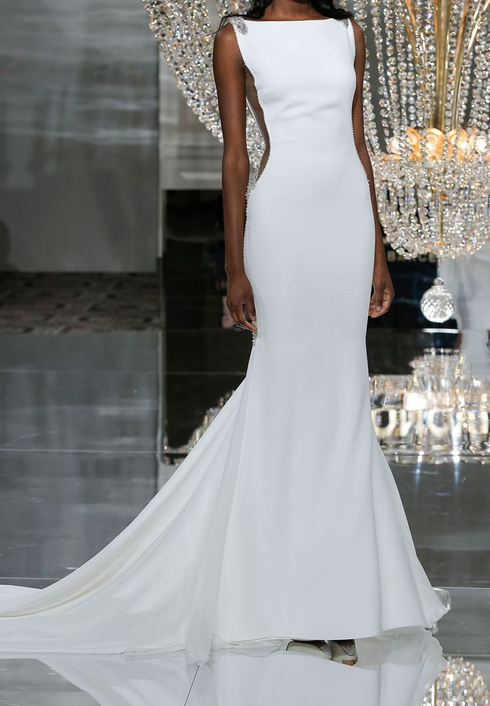 Off-White Silk Marocain Crêpe