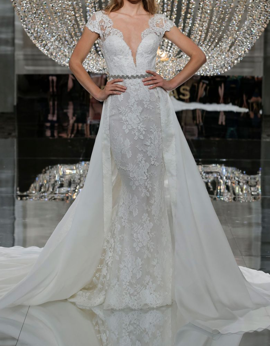 Pure White Floral Corded Lace