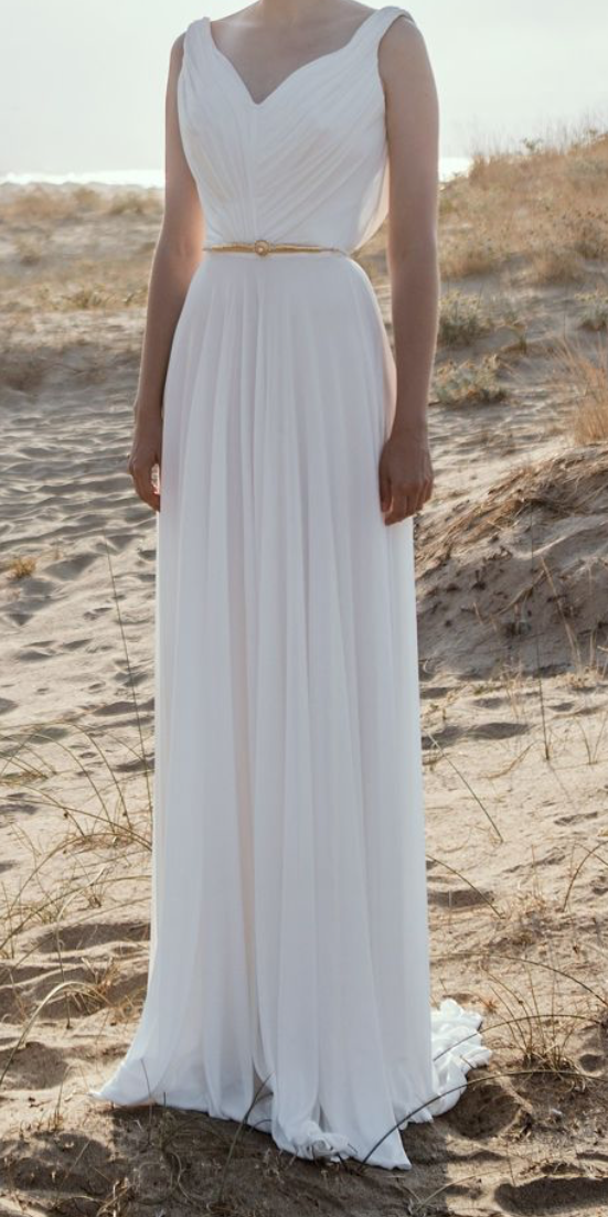 Pure White Silk Georgette