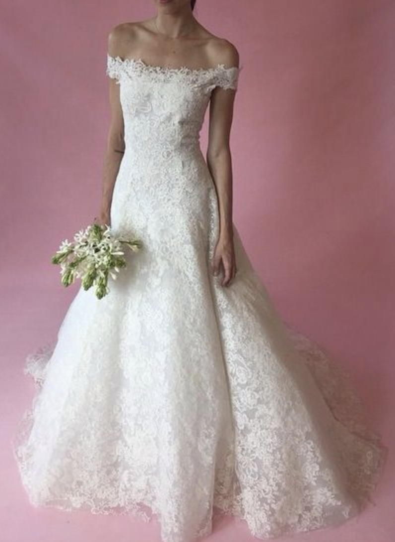 Pure White Floral Corded Lace