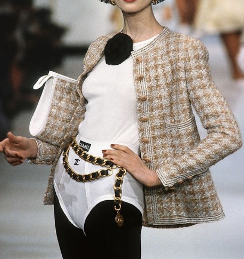 Cream & Gold Metallic Bouclé