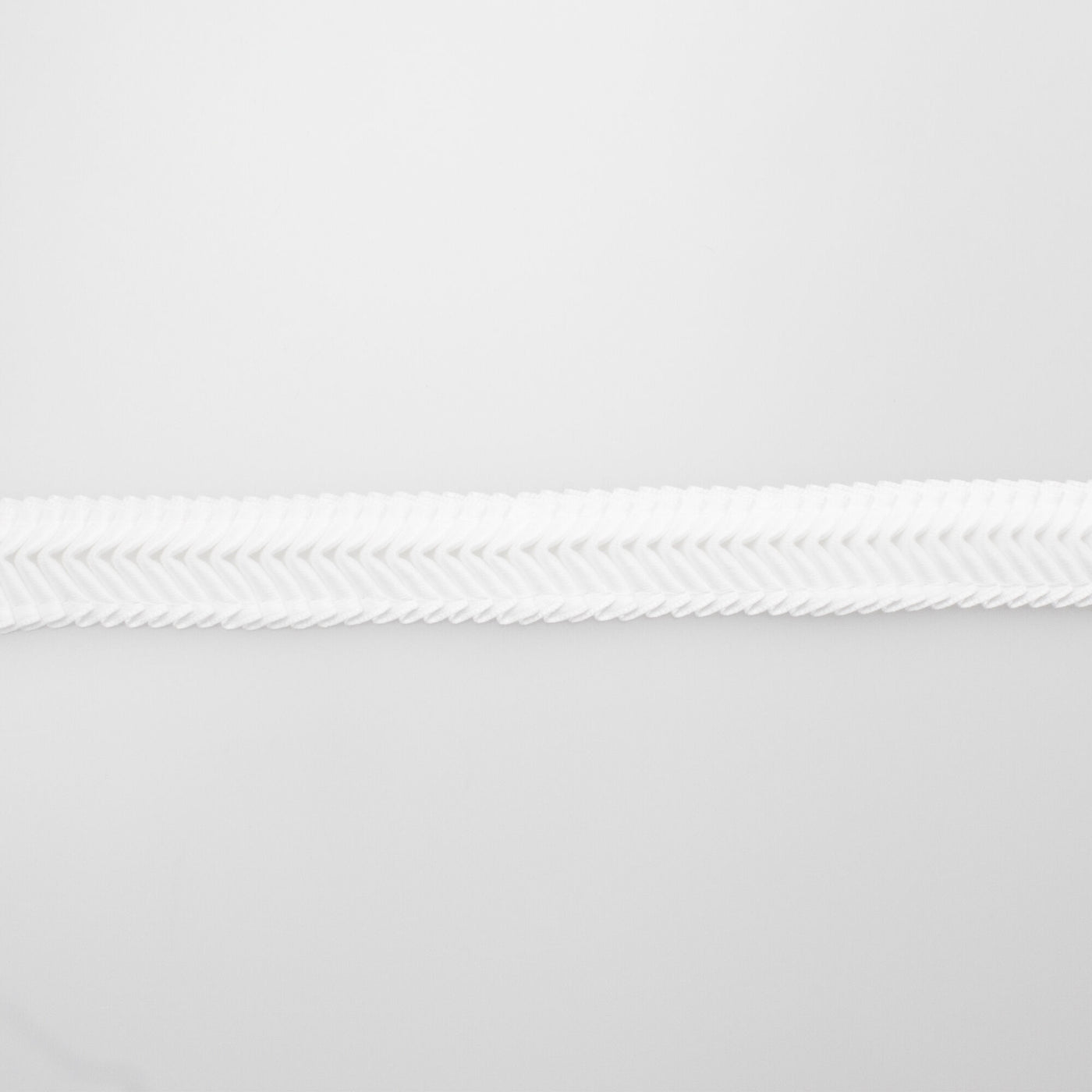 White Pleated Ribbon Trim