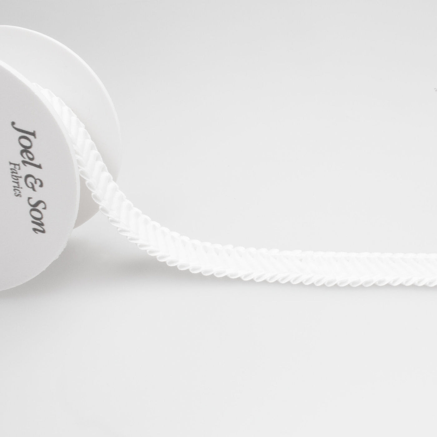 White Pleated Ribbon Trim