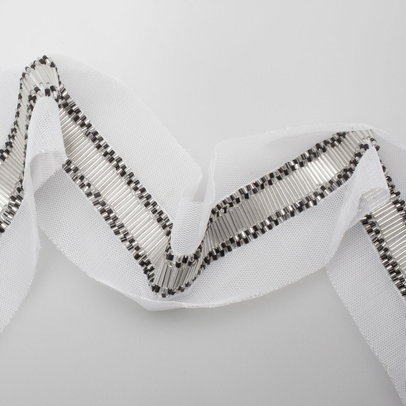 Monochrome Beaded Trim