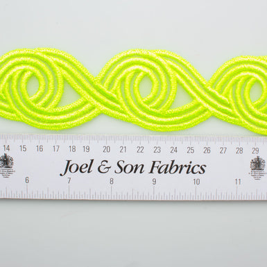 Neon Green Embroidered Trim