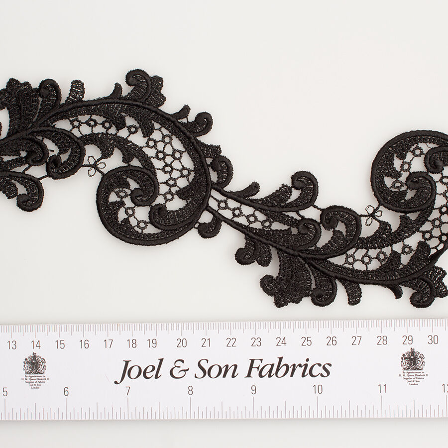 Black Guipure Trim
