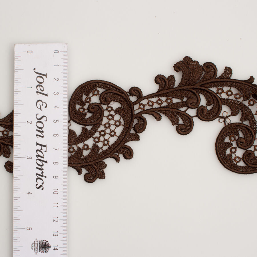 Chocolate Brown Guipure Trim