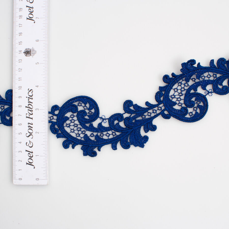 French Blue Guipure Trim