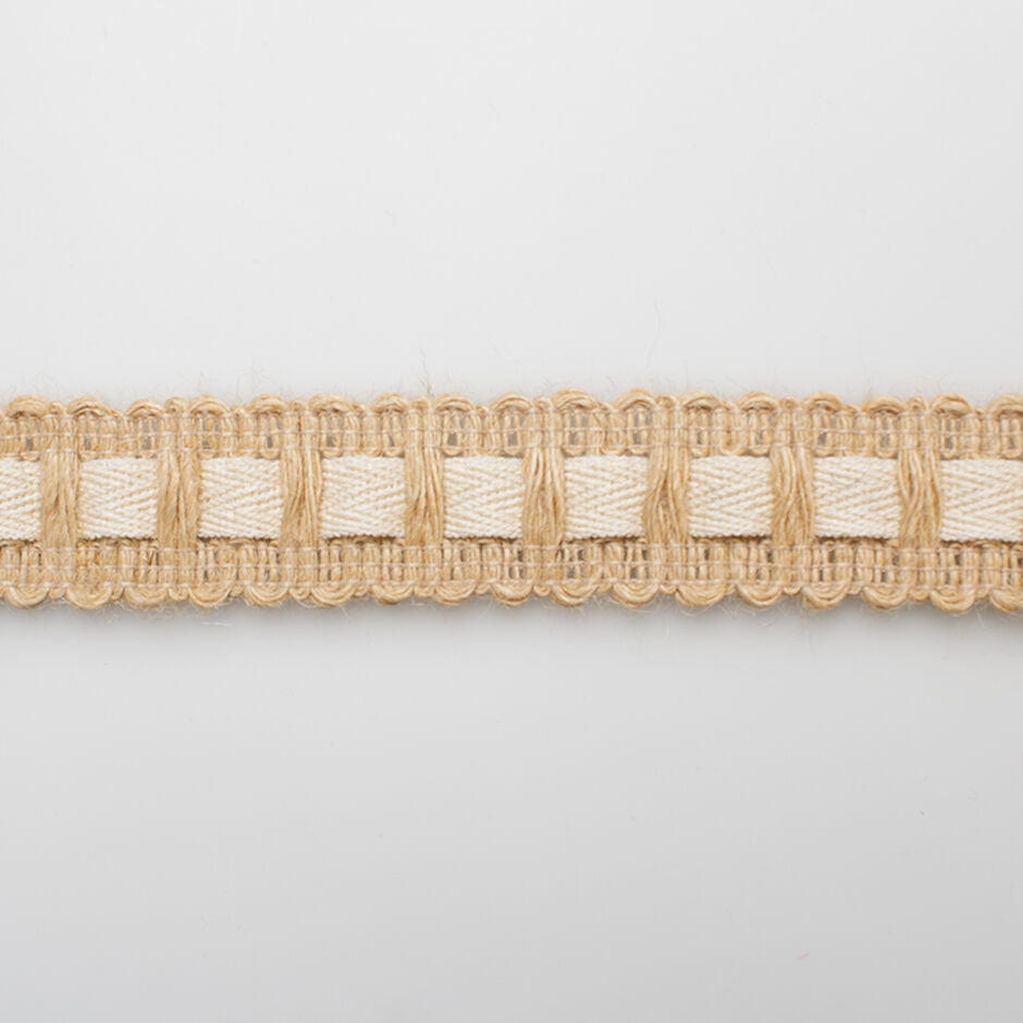 Hessian & Ribbon Woven Trim (A 2.80m Piece)