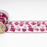 Deep Pink & Silver 3D Floral & Swarovski Stone Trim