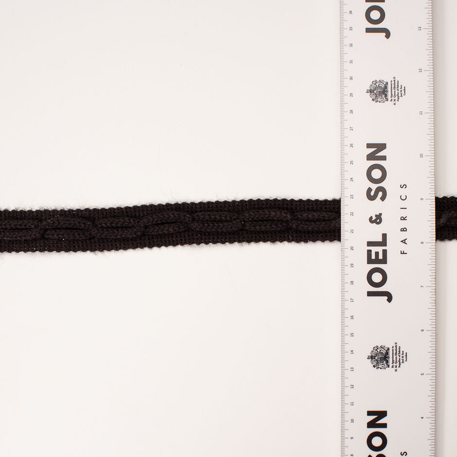 Black Knitted Trim