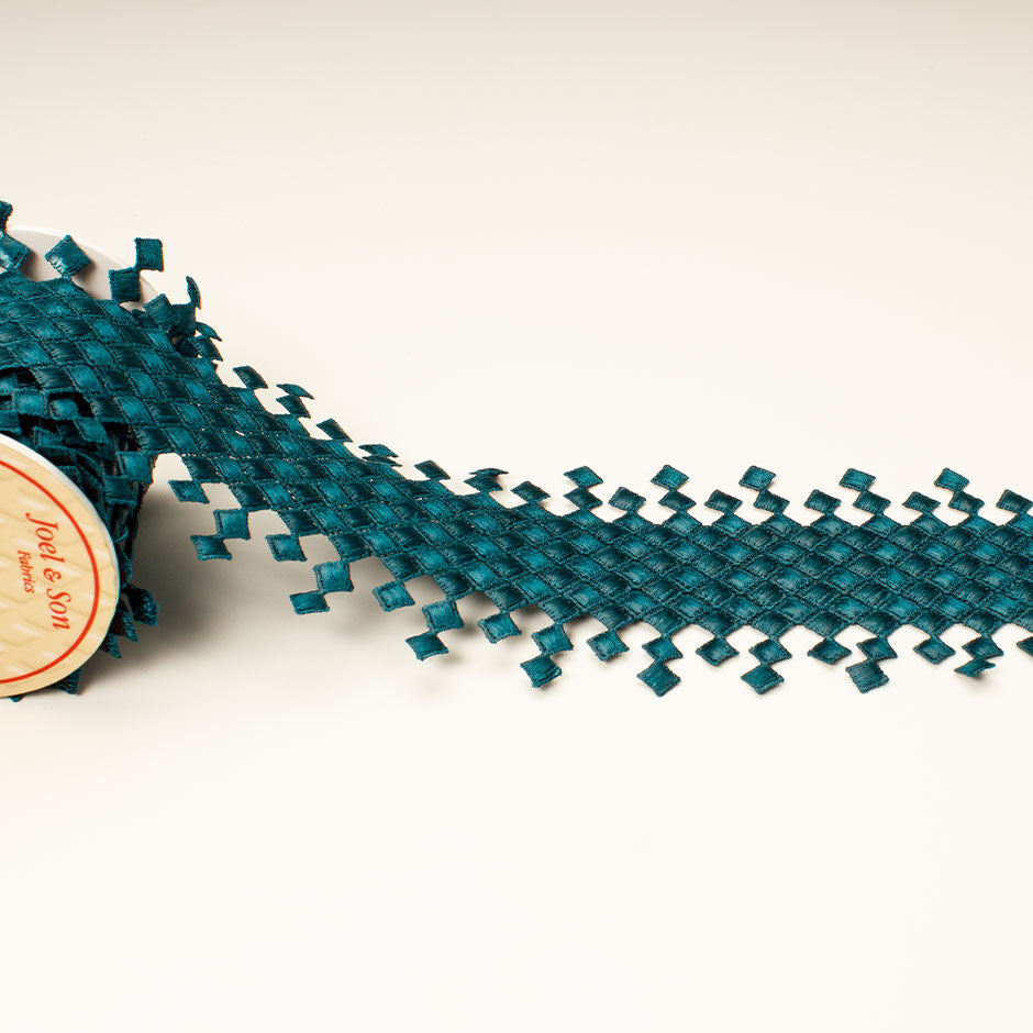 Deep Sea Green Woven Lacquered Trim