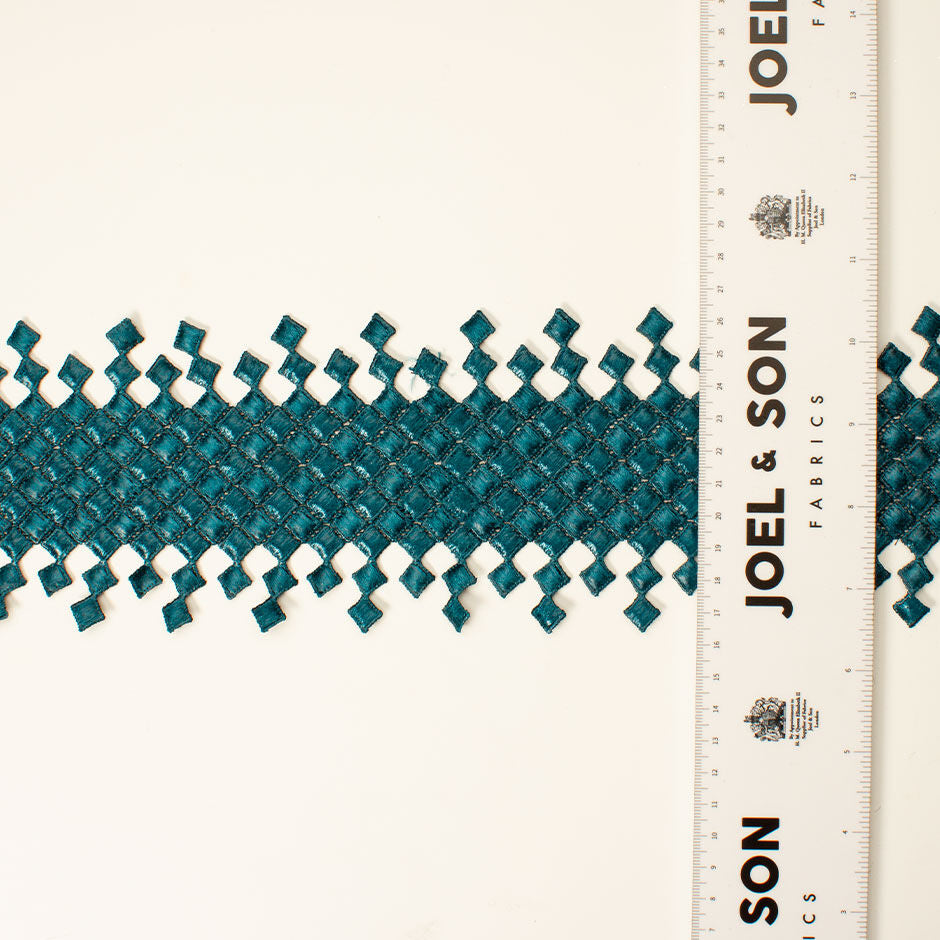 Deep Sea Green Woven Lacquered Trim