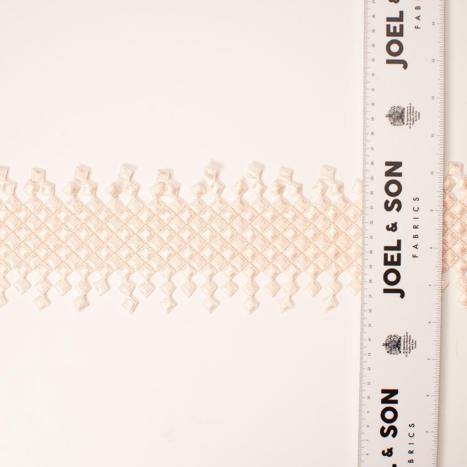 Pale Pink Woven Lacquered Trim
