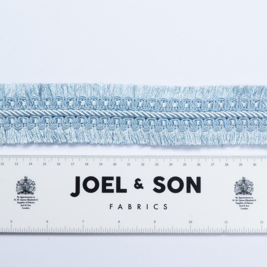 Baby Blue Wide Fringed Trim
