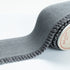 Wide Grey Ribbed Stretch Cuff Trim