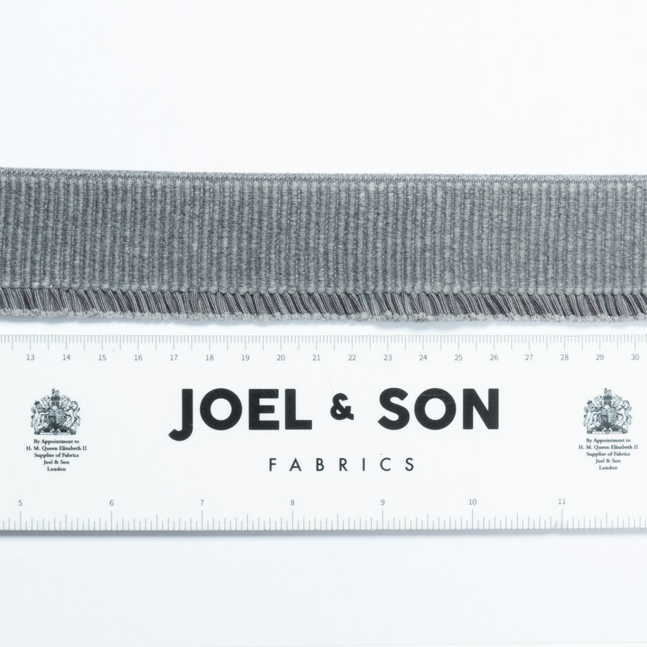 Grey Ribbed Stretch Cuff Trim