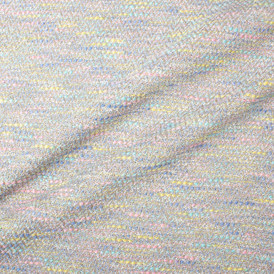 Taupe & Multi-Coloured Linen Blend Bouclé