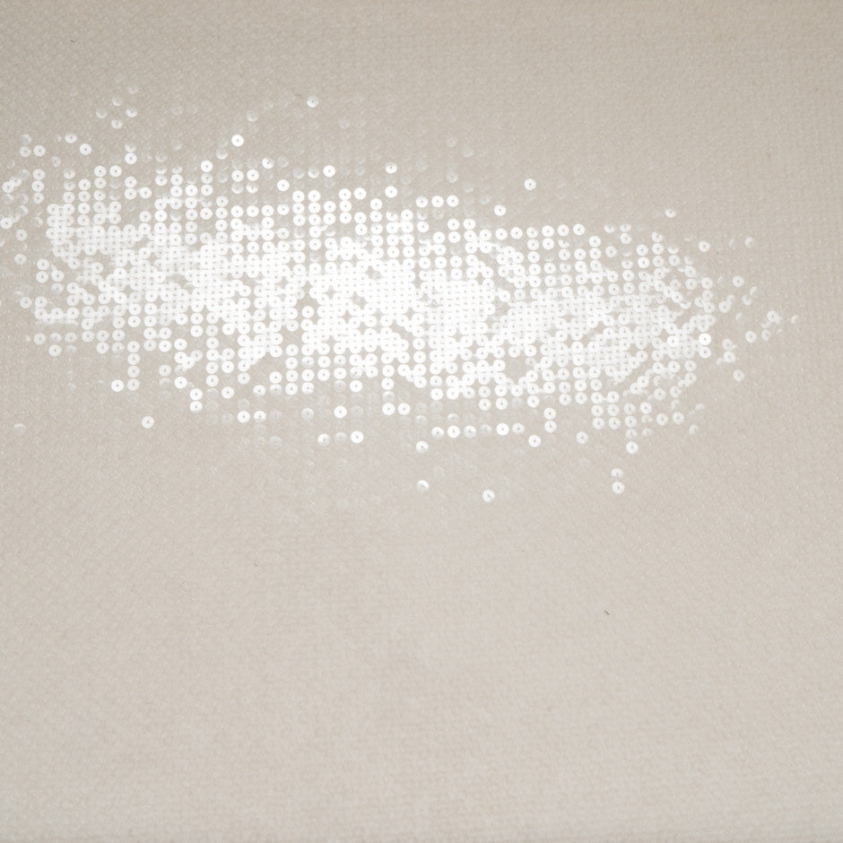 Champagne Sequinned Stretch Tulle