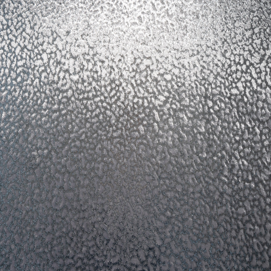 Silver Metallic 'Animal' Panné Velvet