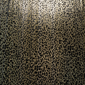 Black/Gold Metallic 'Animal' Panné Velvet