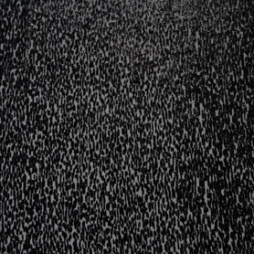 Black Abstract Metallic Devoré Velvet