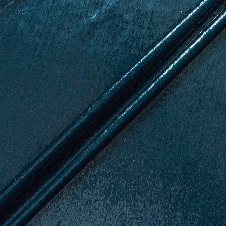 Teal Green Metallic Panné Velvet