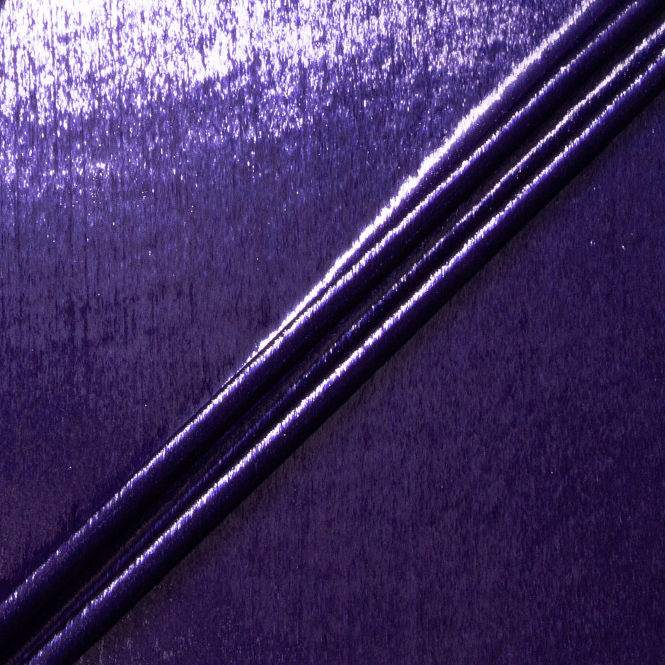 Purple Metallic Panné Velvet