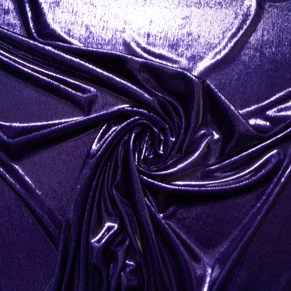Purple Metallic Panné Velvet