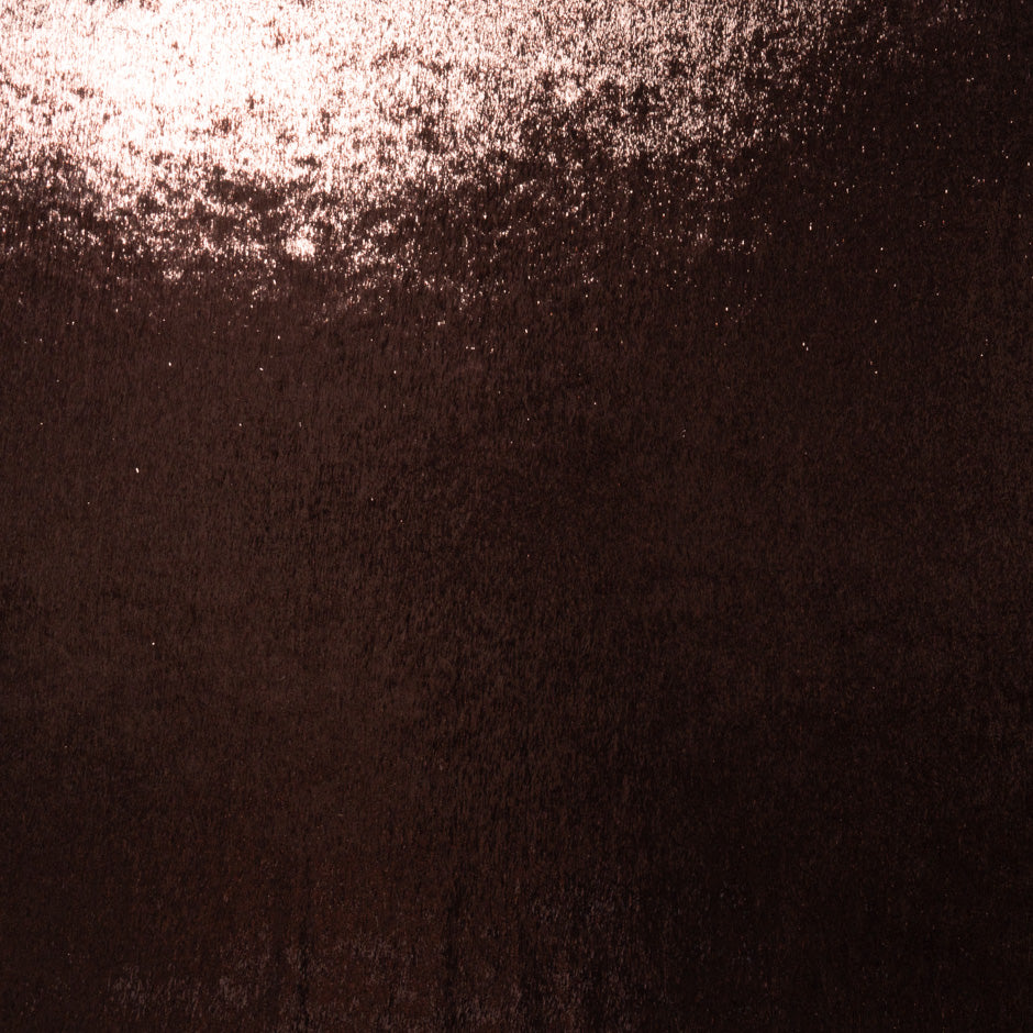 Chocolate Brown Metallic Panné Velvet